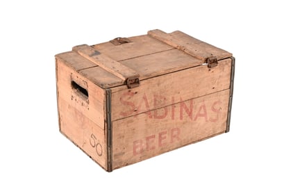 Sabinas Beer Vintage Wooden Crate