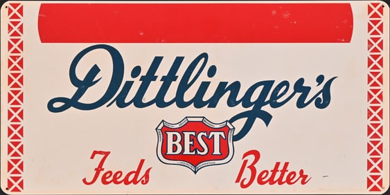 Dittlinger Feeds New Braunfels, Texas Tin Sign