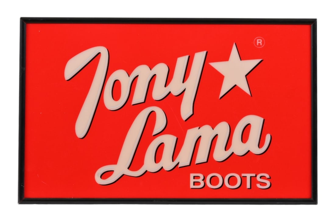 Tony Llama Boots Lighted Advertisement Sign: Tony Llama Boots Lighted Advertisement Sign
