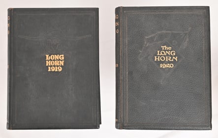 (2) Texas A&M 1919-1920 "The Longhorn" Yearbooks