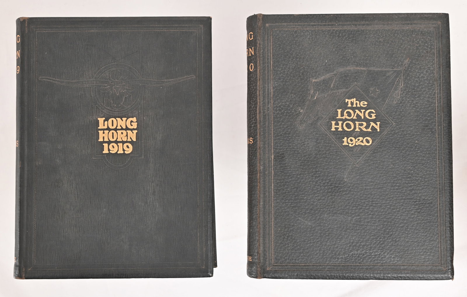 (2) Texas A&M 1919-1920 "The Longhorn" Yearbooks: (2) Texas A&M 1919-1920 "The Longhorn" Yearbooks
