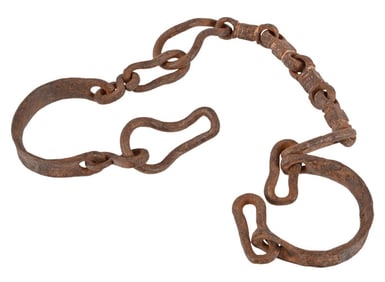 Spanish Colonial Hand-Forged Shackles
