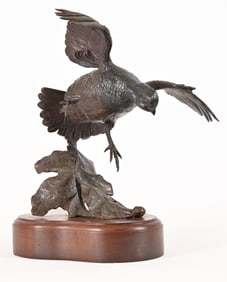 Oak Leaves & Bob Bronze Quail By Wells