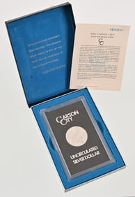 1884 Carson City Morgan Silver Dollar-GSA Slab