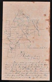John Coffee Hays Signed Bexar County Survey