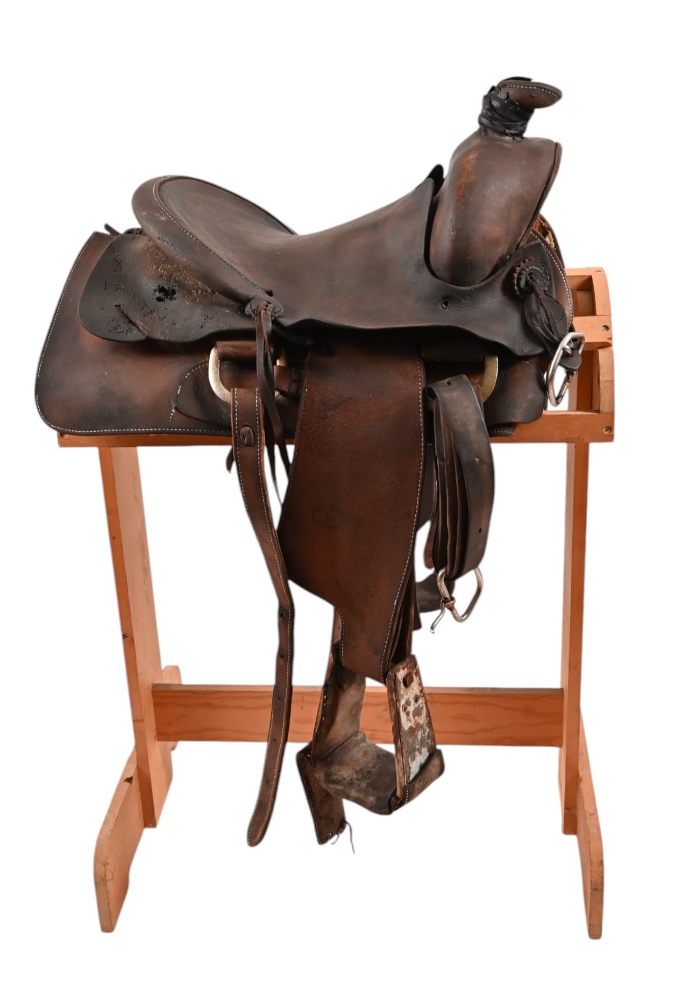 King Ranch Saddle Shop Vintage 1960's Saddle: Circa 1964. From the Collection of Butch Thompson, longtime manager of the King Ranch Wildlife Program.