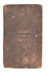 "Kerr's Poems On Texas", 1838 Republic of Texas