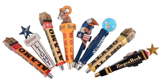 Collection Of (8) Texas Beer Taps