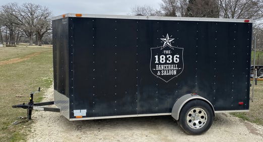 "1836 Saloon" Enclosed Trailer