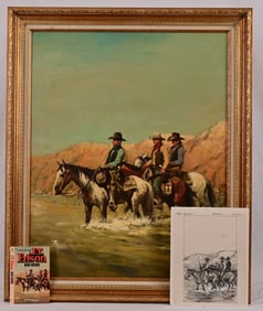 "Rio Guns", Guy Deel Original Oil Painting
