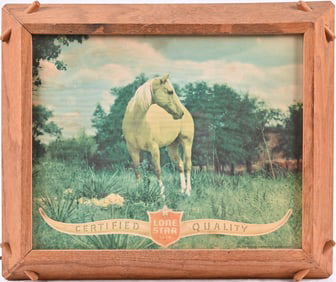 Lone Star Beer 1940's Lighted Horse Sign