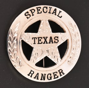 Butch Thompson's Texas Ranger Cinco Peso Badge