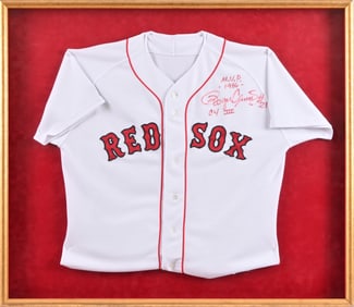 Signed Roger Clemens Red Sox Baseball Jersey