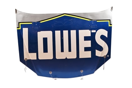Jimmie Johnson Autographed Lowes Car Hood