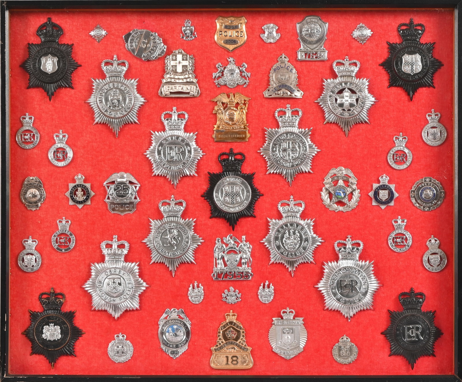 Royal Canadian & British Police Badge Collection: From the collection of the Former Texas Ranger Foundation