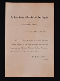 General Manager RailRoad Appointment Letter