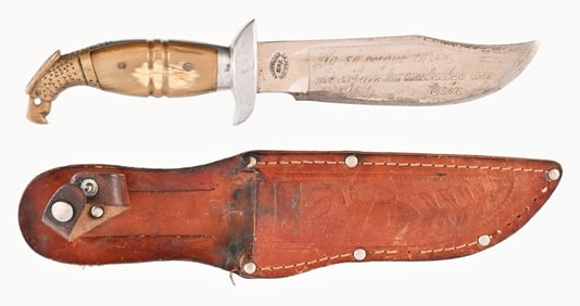 Antique Eagle Head Mexican Fighting Knife