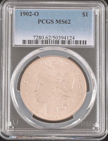 1902-O Morgan Silver Dollar PCGS Graded MS62