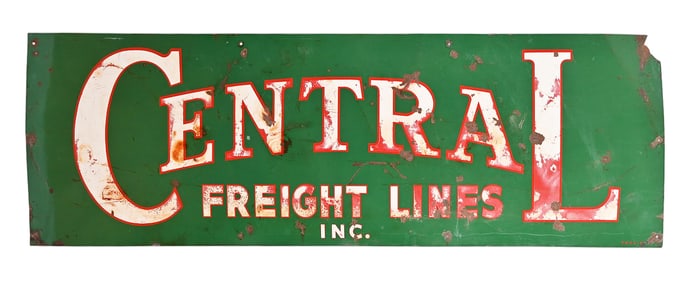 Central Freight Lines Porcelain Sign