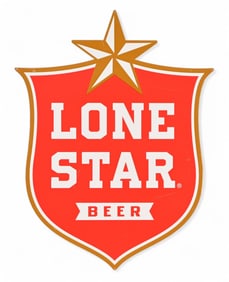 Lone Star Beer Large Shield Tin Sign