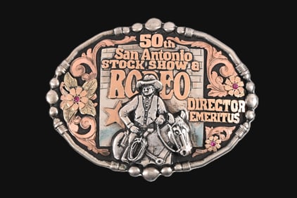 San Antonio Stock Show & Rodeo Director Buckle