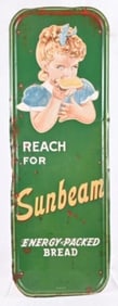 Sun Beam Bread Advertising Tin Sign
