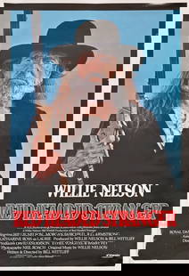 Willie Nelson Red Headed Stranger Movie Poster: Has tear on bottom of poster. Measures approximately 3/4" long, Poster measures 27" x 40".