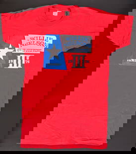 Willie Nelson July 4th Picnic Family Member Shirt: From the 3rd Willie Nelson 4th of July Picnic, Circa 1975. Size: XL.