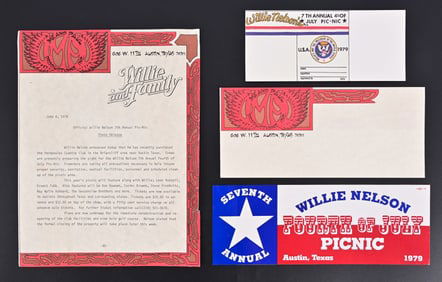 Willie Nelson 4th of July Picnic 1979 Memorabilia