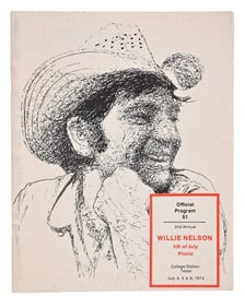 Willie Nelson 4th of July Picnic Program 1974