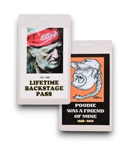 Willie Nelson LIFETIME Backstage Pass 16/100