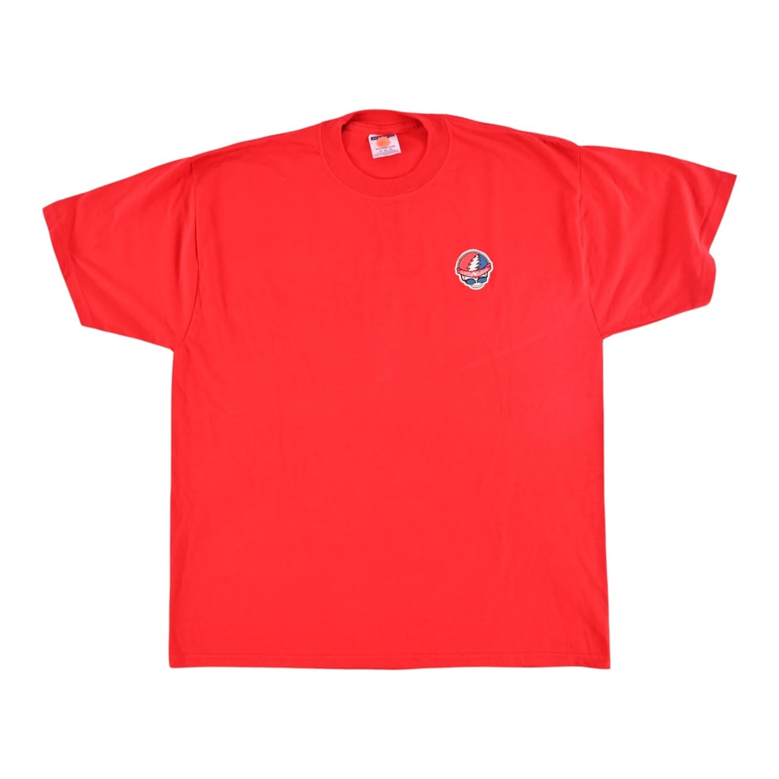 Willie Nelson & Grateful Dead Road Crew T-Shirt: Willie Nelson and The Grateful Dead have collaborated on various occasions, including Farm Aid and other live performances and recordings. Red in color, unworn. Size: XL.