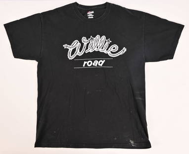 Willie Nelson Road Crew T-Shirt (Scarce): Black in color. Size: LG.