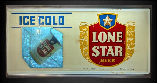 Lone Star Beer Motion Lighted Advertising Sign