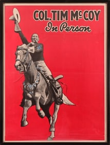 Colonel Tim McCoy Poster Circa 1930's