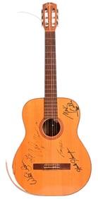 Willie Nelson Charley Pride Signed Guitar