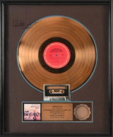 Paul English "Honeysuckle Rose" Gold Record Signed