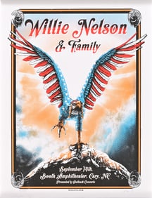 Willie Nelson Booth Amphitheater Limited Ed Poster