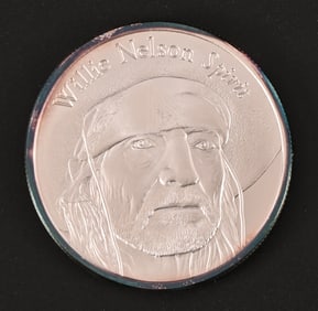 Willie Nelson "Spirit" .999 Fine Silver 1 Oz. Coin