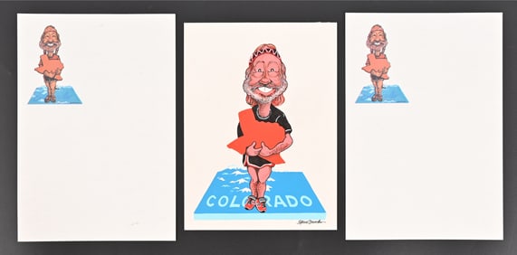 Willie Nelson Stationary Art Work and 2 Proof Sets