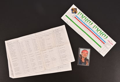 Pedernales Country Club Card Willie Nelson Signed