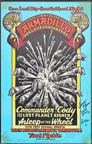 AWHQ Final Concert Poster, Benson & Priest Signed