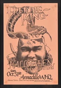 AWHQ Freddie King Halloween Poster Sam Yeates