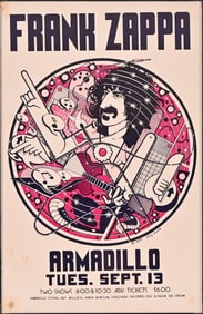 AWHQ Frank Zappa Poster by Guy Juke 1977