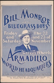 AWHQ Bill Monroe Poster by Guy Juke 1974