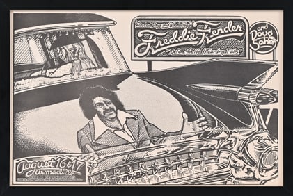 AWHQ Freddie Fender Doug Sahm Poster by M. Priest