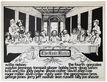 Willie Nelson 4th of July "The Last Picnic" Poster