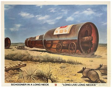 Lone Star Beer Jim Franklin Long Necks Poster