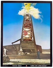Lone Star Beer Jim Franklin Long Neck Poster