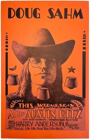 Doug Sahm Ritz Theatre Poster Jim Franklin